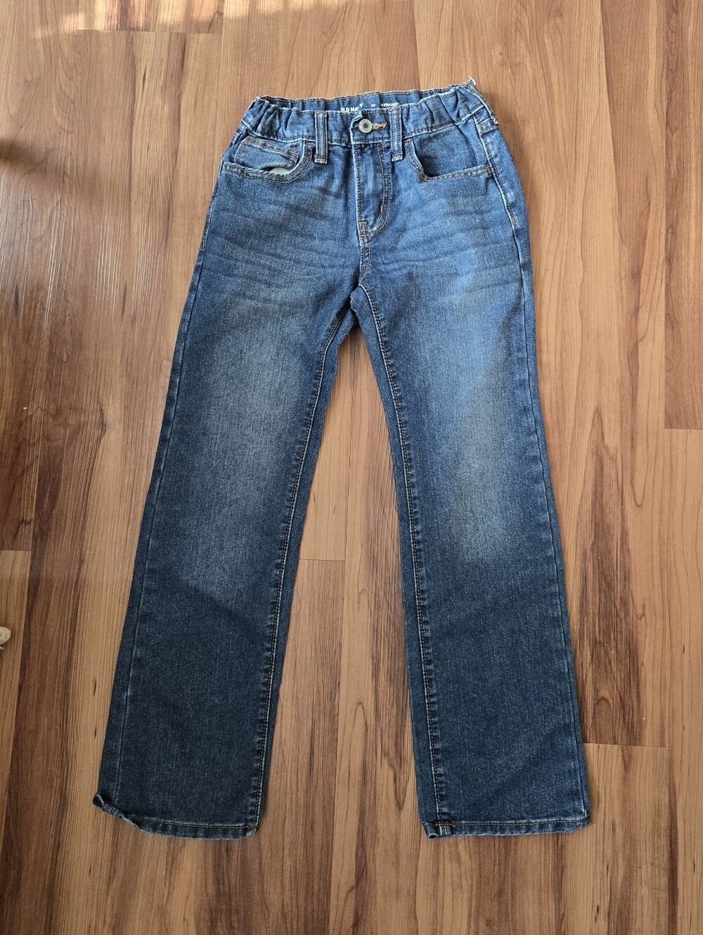 Old Navy Kids size 10 Classic Dark wash denim blue jean adjustable waistband EUC